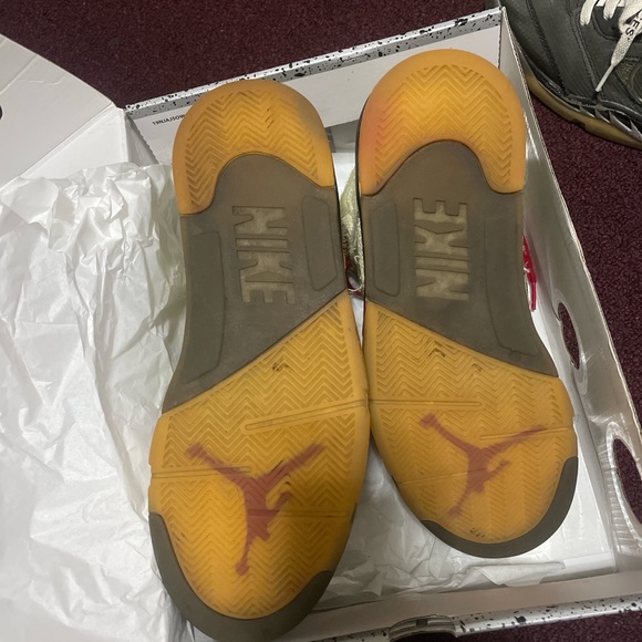 Off White Air Jordan 5 ‘Sail’ - Picture 3 of 6